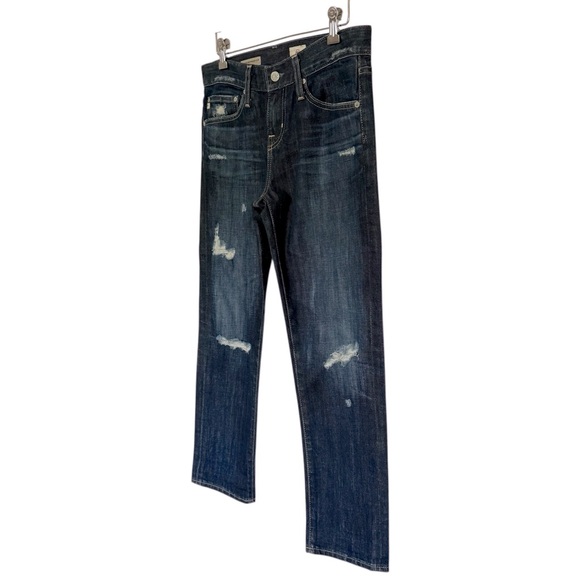 Ag Adriano Goldschmied The Ex-Boyfriend Slouchy Slim Distressed Jeans Size 25R - Picture 3 of 7